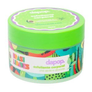 Esfoliante Corporal Perfumado Com Ativos Naturais - Dapop Fragrância Chá Verde e Abacate
