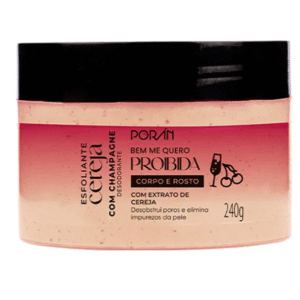 ESFOLIANTE CEREJA COM CHAMPANHE 240G PORAN