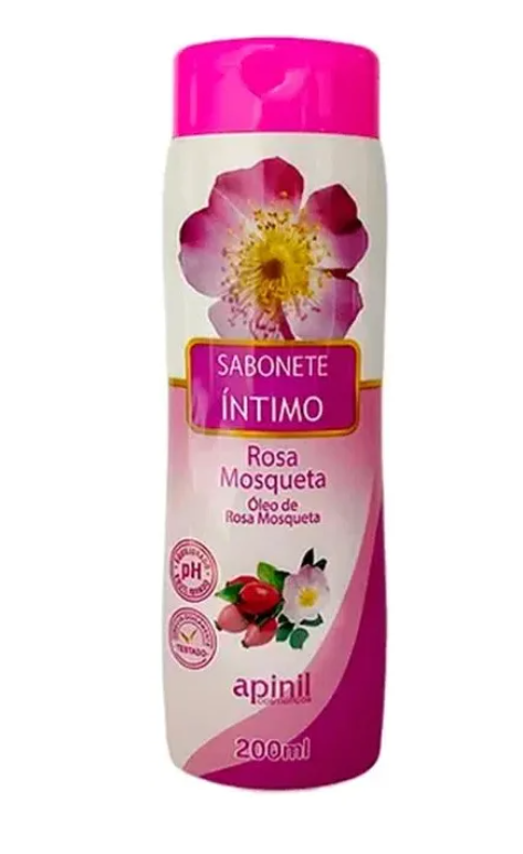 Sabonete Íntimo Líquido Apinil Rosa Mosqueta 200ml Rosa Mosqueta