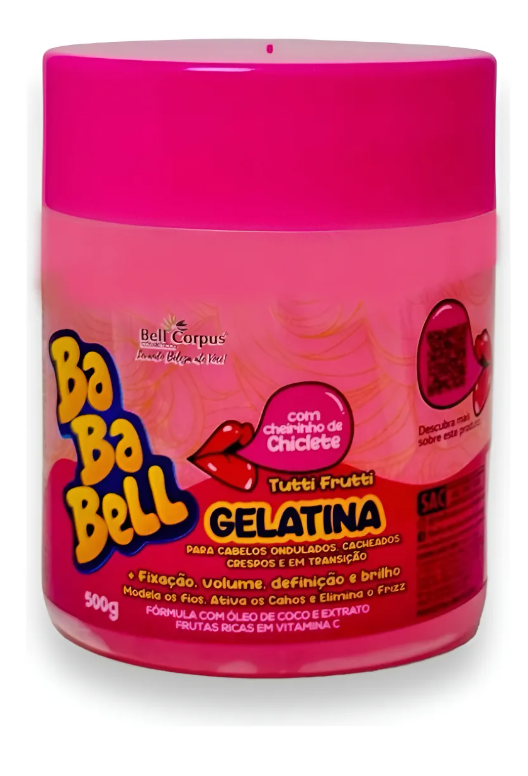 Gelatina Capilar Modelador De Cachos Tutti Frutti 500g