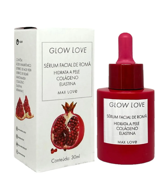 Serum Glow Love Romã Colageno Vegano Max Love