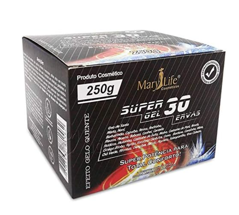 Gel 30 Ervas 250g Super Potencia Para Total Conforto