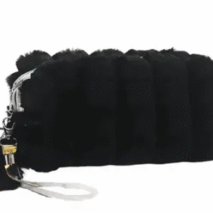 Necessaire Felpuda Com Fecho Holográfico